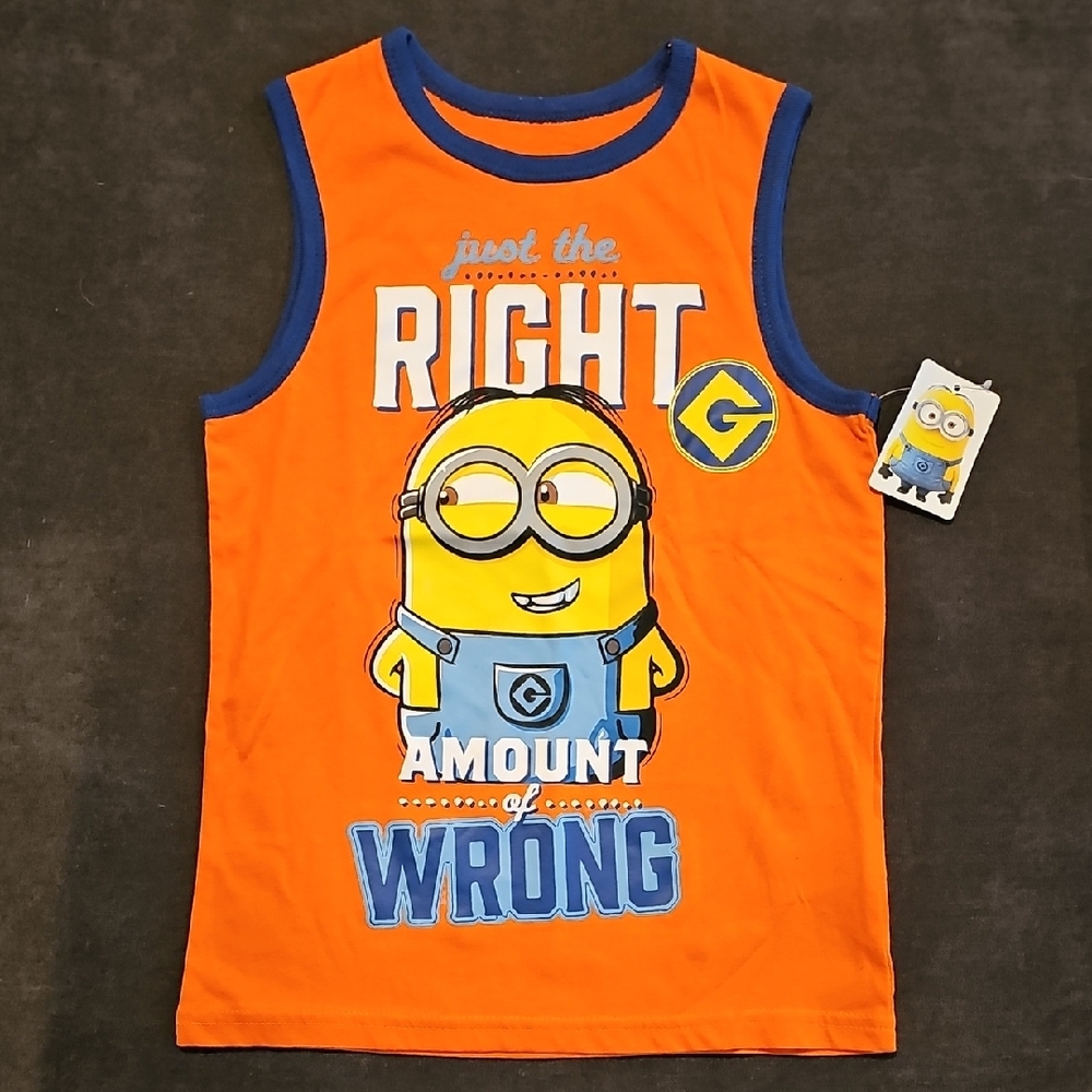 B1G1! NWT Universal Orange and Blue Minion Tank Top
